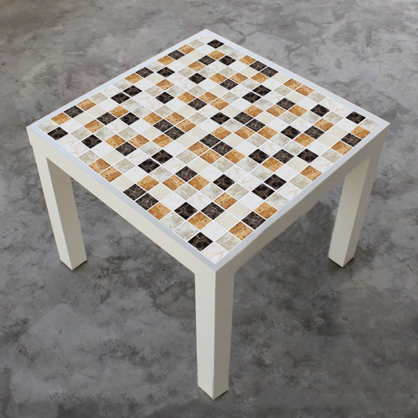 Fliesenaufkleber Mosaik Marmor Braun