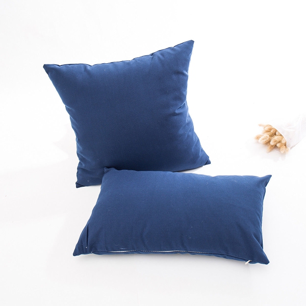 Kissenbezug Blau - Uni / Kariert / Gestreift