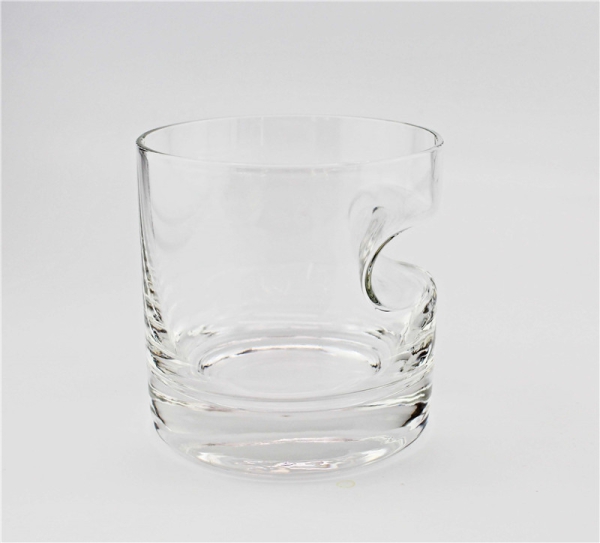 Whiskey Glas mit Zigarrenablage Classic