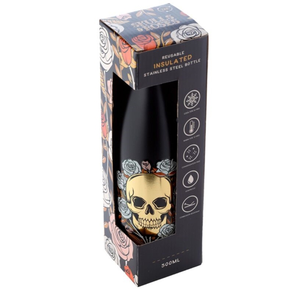Isolierflasche Wasserflasche Skulls & Roses