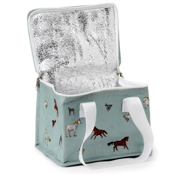 Isolierte Snacktasche Pferde