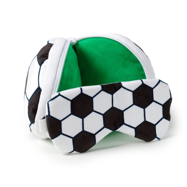 Reisekissen & Schlafmaske Fußball