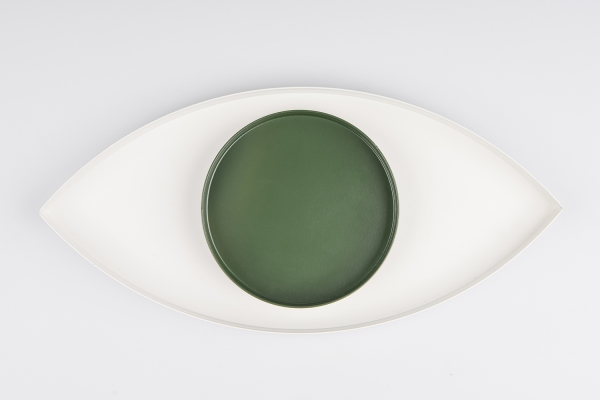 Schale The Eye Weiß & Grün