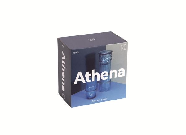 Athena Gläserset Blau