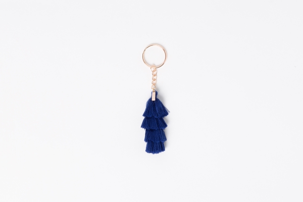 Schlüsselanhänger Tassels Dunkelblau