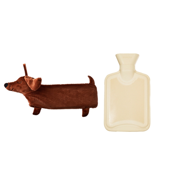 Wärmflasche mit Dackel Bezug