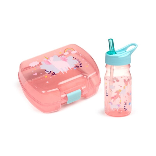 Brotbox & Trinkflasche Einhorn