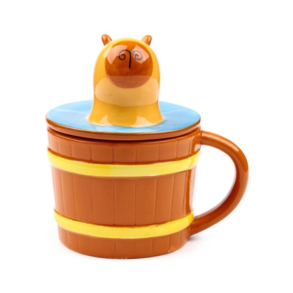 Becher mit Deckel Capybara