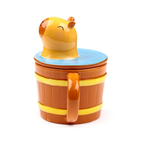 Becher mit Deckel Capybara