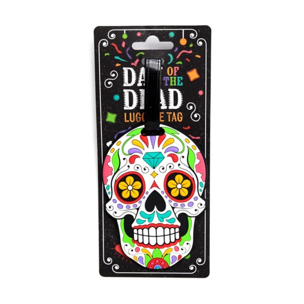 Gepäckanhänger Day of the Dead Totenkopf