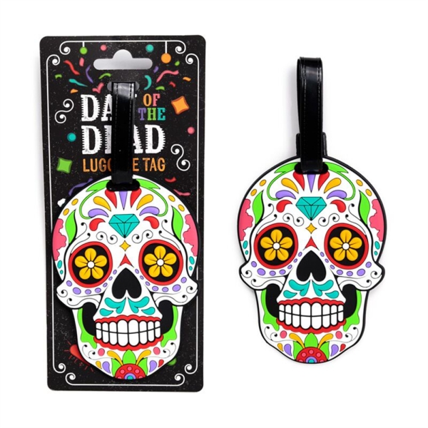 Gepäckanhänger Day of the Dead Totenkopf