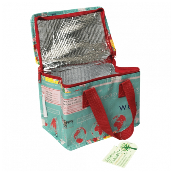 Isolierte Snacktasche World Map