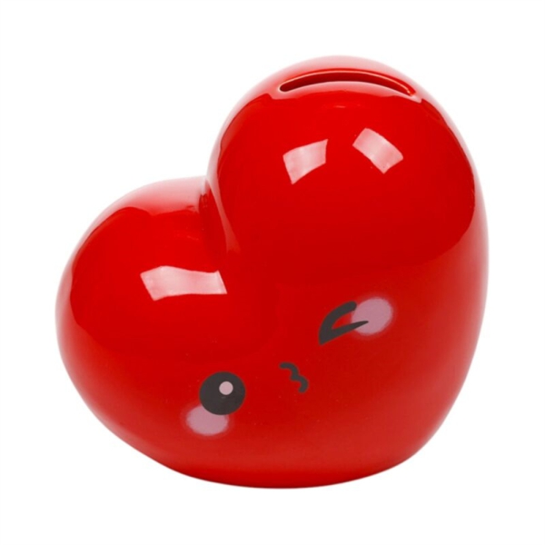 Spardose Herz Rot