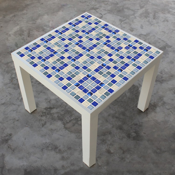 Fliesenaufkleber Mosaik Glas Blau