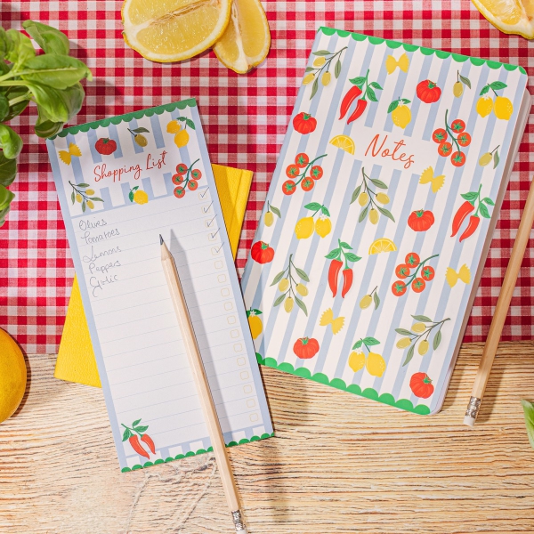 Notizblock mit Magnet Mediterran