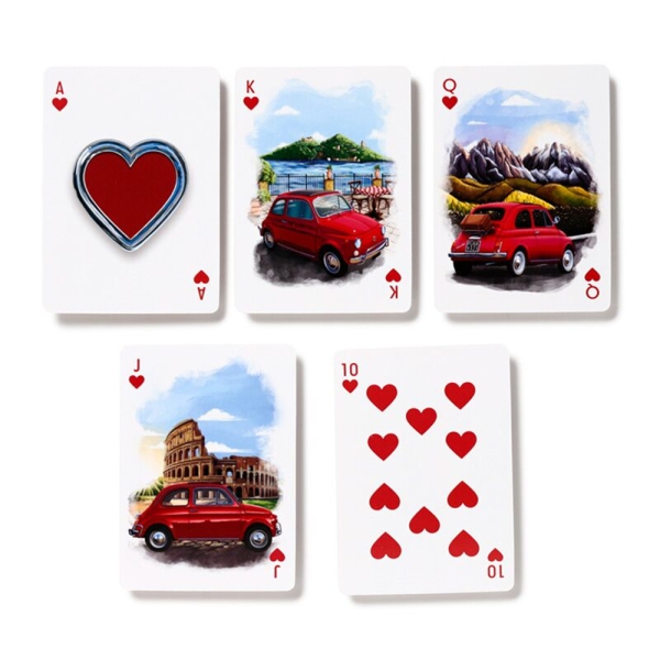 Spielkarten Fiat 500