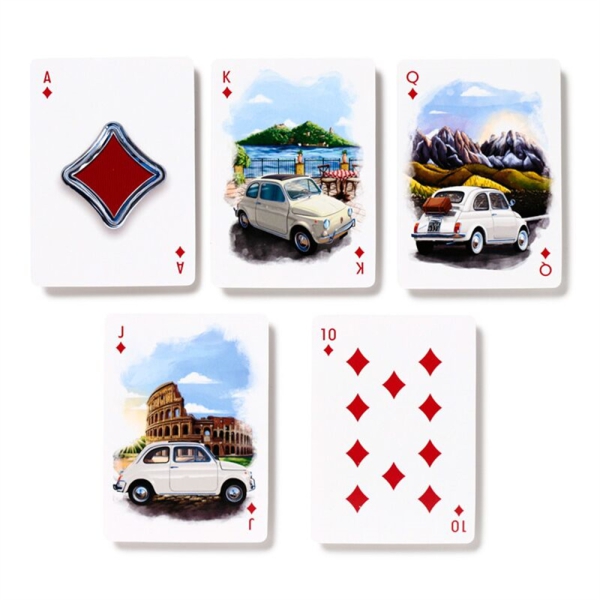 Spielkarten Fiat 500