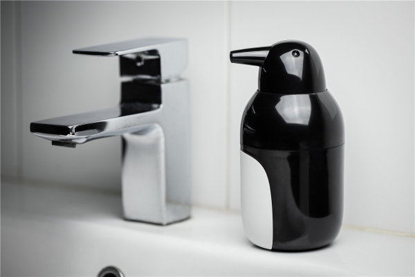 Seifenspender Pinguin Schwarz