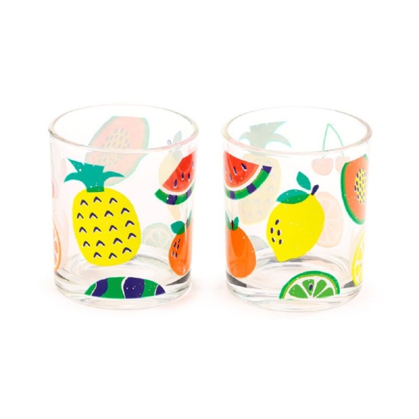 2er-Set Trinkgläser Summer Fruits
