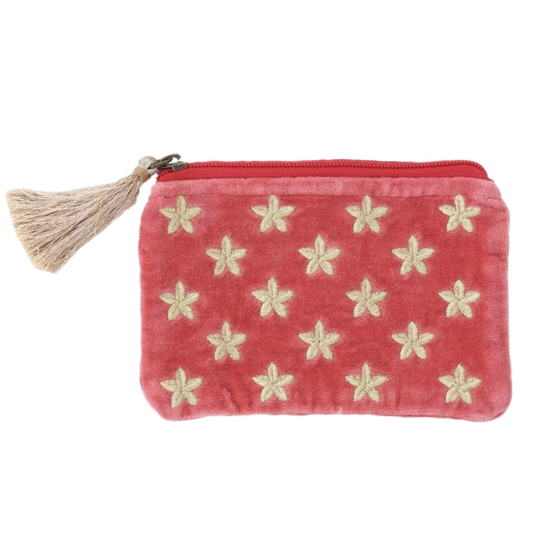 Samttäschchen Sternchen gold