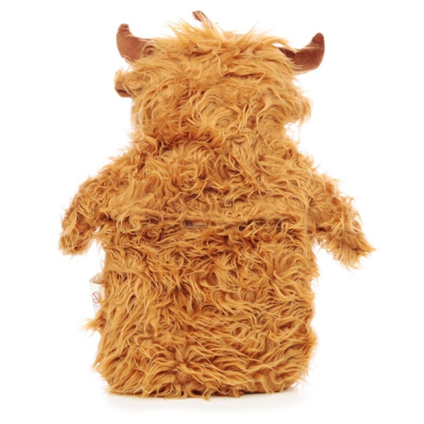 Wärmflasche mit Highland Coo Kuh Bezug