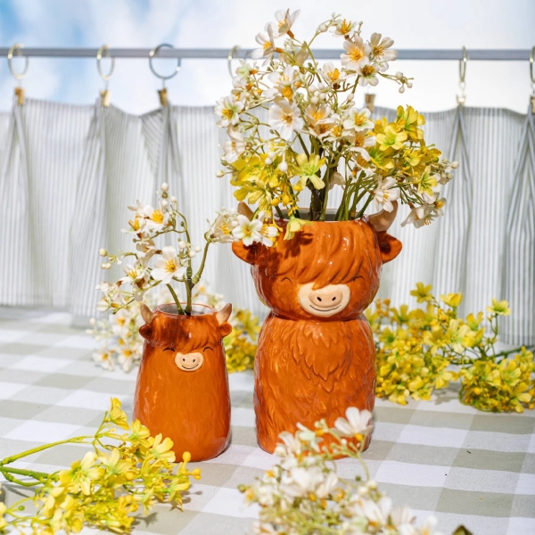 Vase Highland Cow
