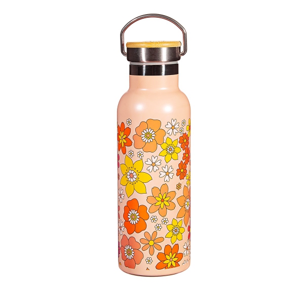 Edelstahl Wasserflasche 70´s Floral