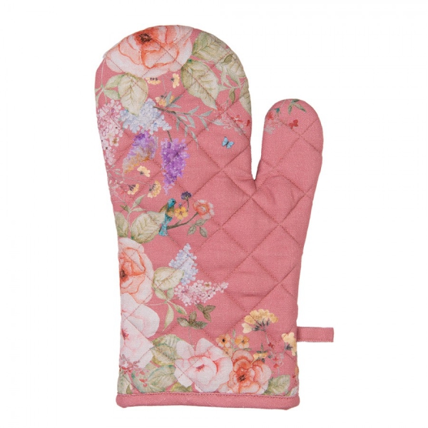Ofenhandschuh Flowers Pink