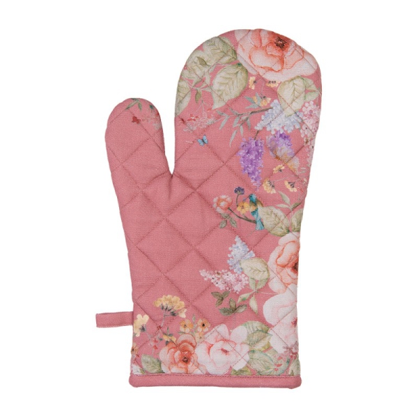 Ofenhandschuh Flowers Pink