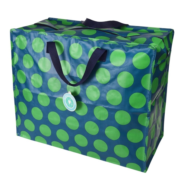 XXL Aufbewahrungstasche Spotlight Green on Blue