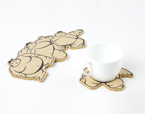 MDF Untersetzer-Set Sumo