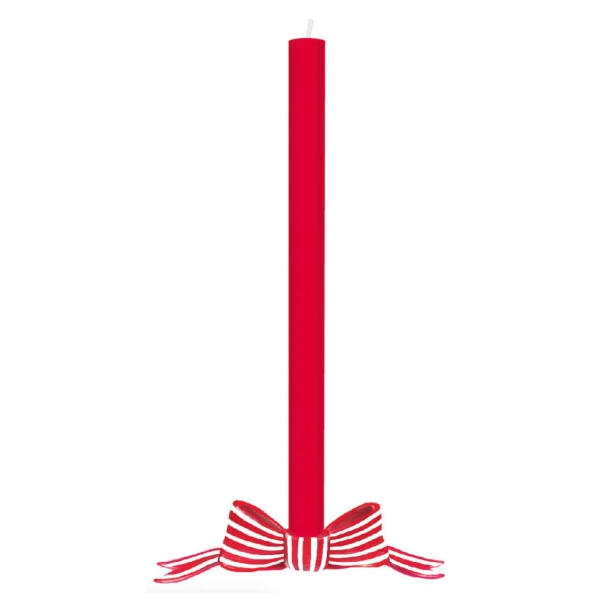 Kerzenhalter Schleife Rot