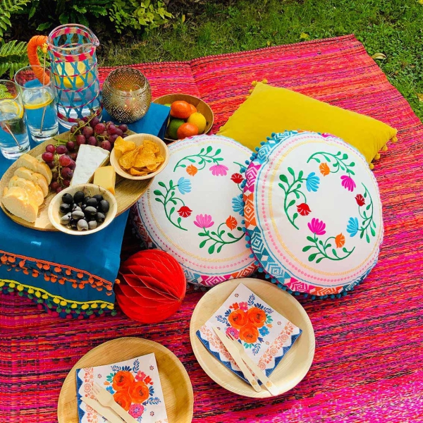 Outdoor-Teppich Boho Spice Red