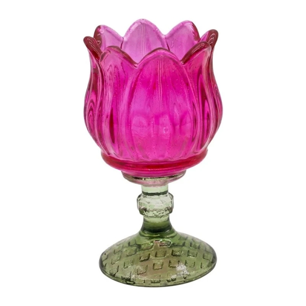Teelichthalter Flower Pink