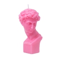 Kerze David von Michelangelo Pink