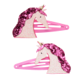 Glitzer Haarspangen Einhorn